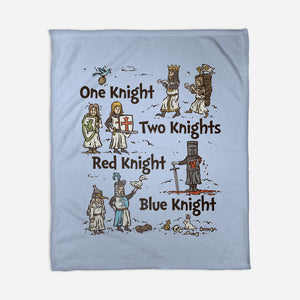 Red Knight Blue Knight-None-Fleece-Blanket-kg07