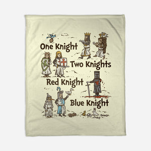 Red Knight Blue Knight-None-Fleece-Blanket-kg07