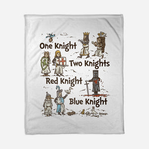 Red Knight Blue Knight-None-Fleece-Blanket-kg07