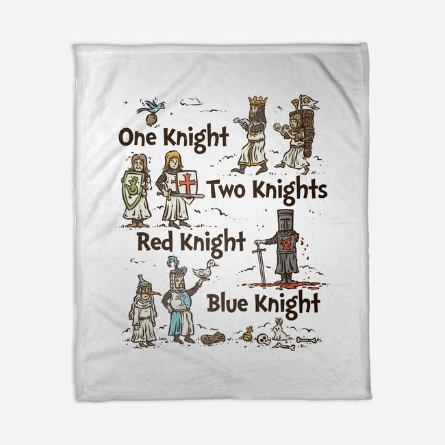Red Knight Blue Knight-None-Fleece-Blanket-kg07