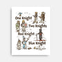 Red Knight Blue Knight-None-Stretched-Canvas-kg07