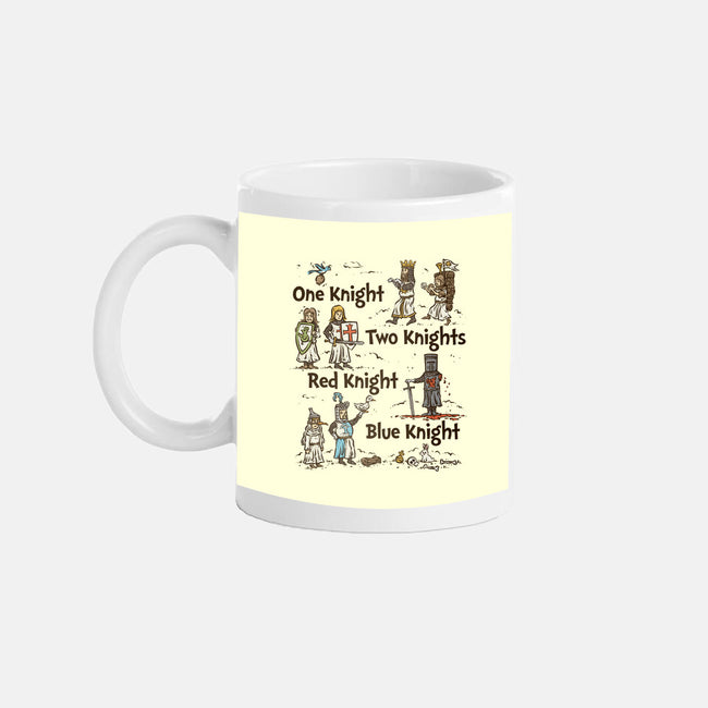 Red Knight Blue Knight-None-Mug-Drinkware-kg07