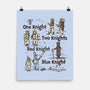 Red Knight Blue Knight-None-Matte-Poster-kg07