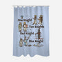 Red Knight Blue Knight-None-Polyester-Shower Curtain-kg07