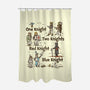 Red Knight Blue Knight-None-Polyester-Shower Curtain-kg07