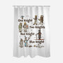 Red Knight Blue Knight-None-Polyester-Shower Curtain-kg07