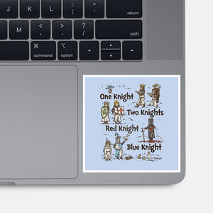 Red Knight Blue Knight-None-Glossy-Sticker-kg07