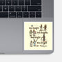 Red Knight Blue Knight-None-Glossy-Sticker-kg07