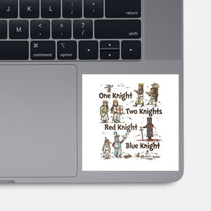 Red Knight Blue Knight-None-Glossy-Sticker-kg07