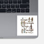 Red Knight Blue Knight-None-Glossy-Sticker-kg07