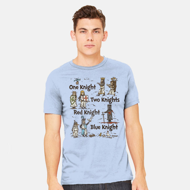 Red Knight Blue Knight-Mens-Heavyweight-Tee-kg07