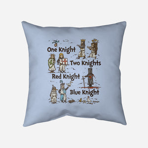 Red Knight Blue Knight-None-Removable Cover w Insert-Throw Pillow-kg07
