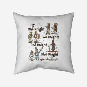Red Knight Blue Knight-None-Removable Cover w Insert-Throw Pillow-kg07