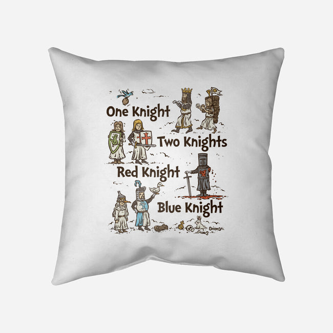 Red Knight Blue Knight-None-Removable Cover w Insert-Throw Pillow-kg07