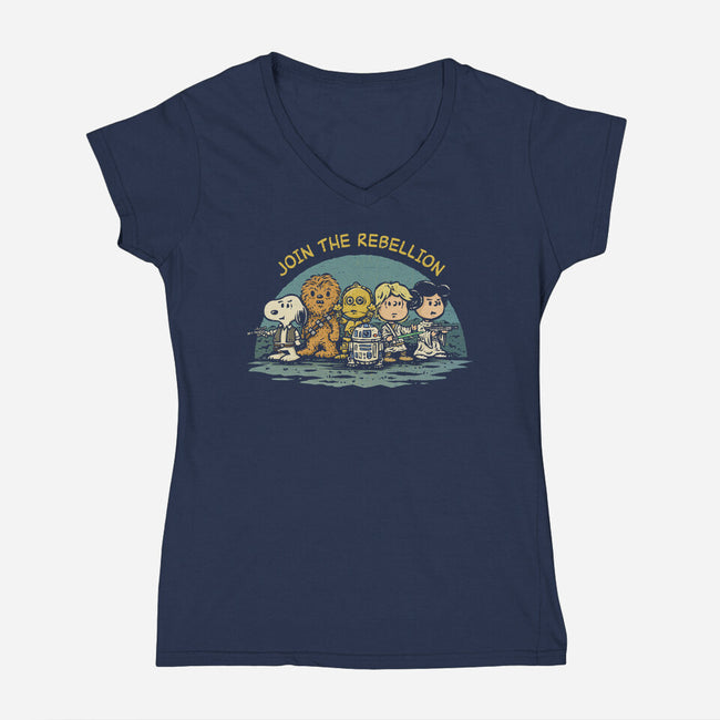 Vintage Rebels-Womens-V-Neck-Tee-kg07