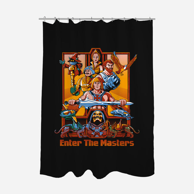 Enter The Masters-None-Polyester-Shower Curtain-goodidearyan