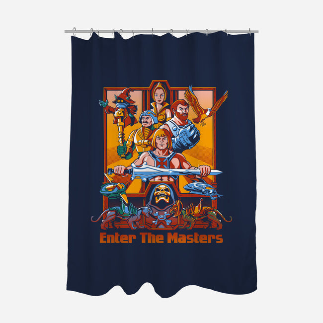 Enter The Masters-None-Polyester-Shower Curtain-goodidearyan