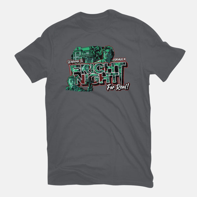 Welcome To Fright Night-Womens-Fitted-Tee-goodidearyan