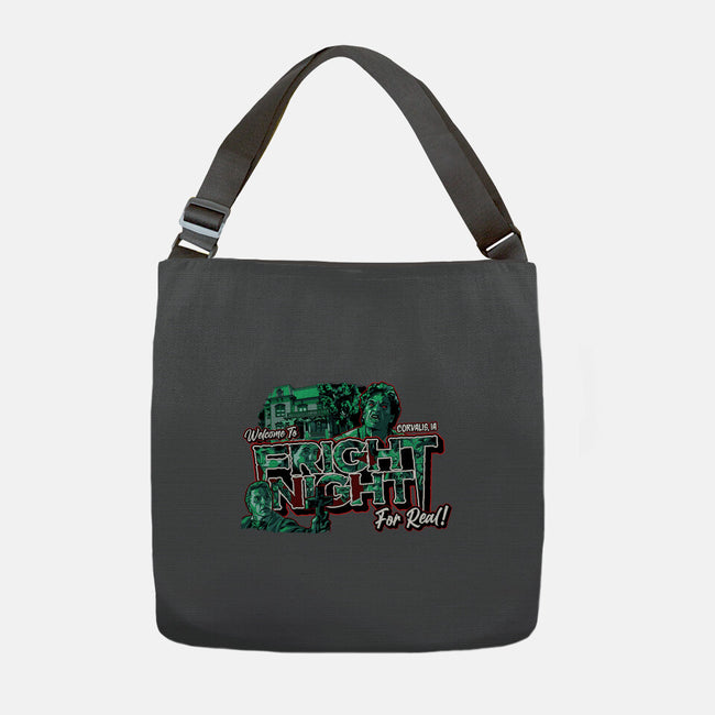 Welcome To Fright Night-None-Adjustable Tote-Bag-goodidearyan