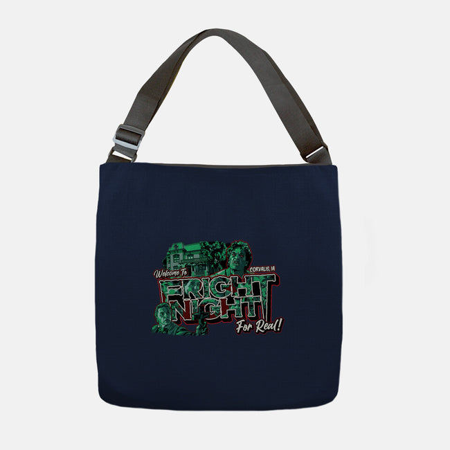 Welcome To Fright Night-None-Adjustable Tote-Bag-goodidearyan
