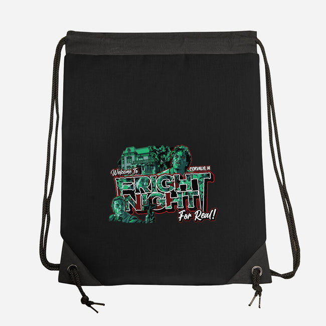 Welcome To Fright Night-None-Drawstring-Bag-goodidearyan