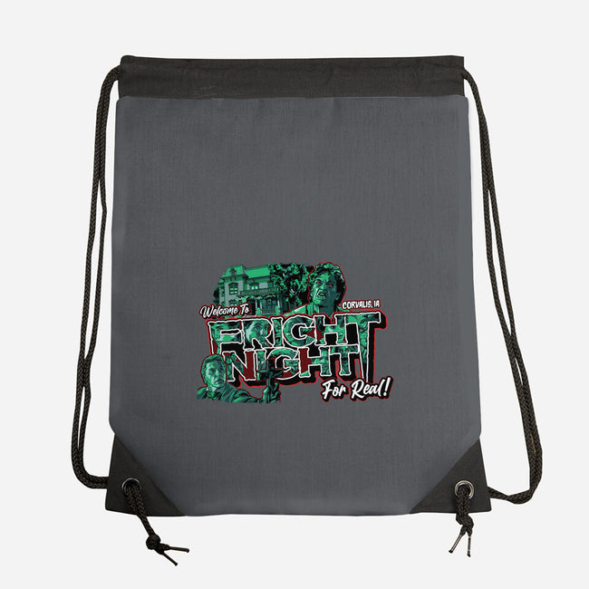 Welcome To Fright Night-None-Drawstring-Bag-goodidearyan