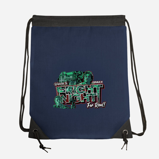 Welcome To Fright Night-None-Drawstring-Bag-goodidearyan