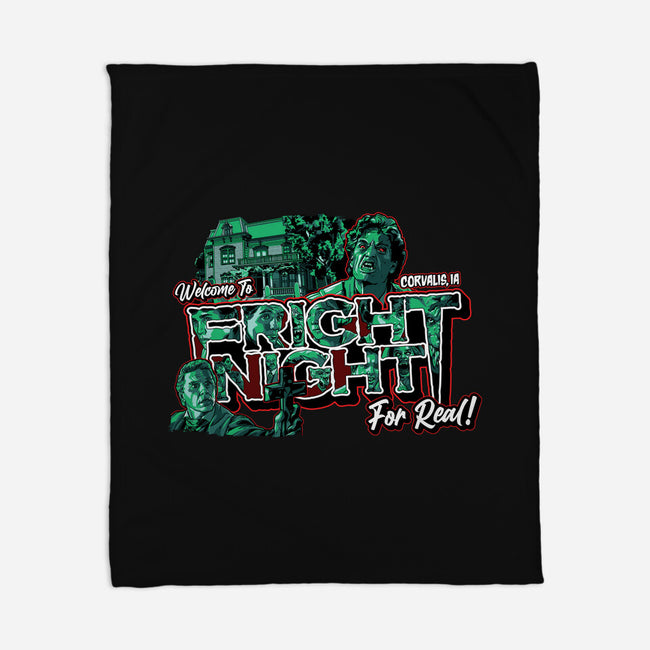 Welcome To Fright Night-None-Fleece-Blanket-goodidearyan