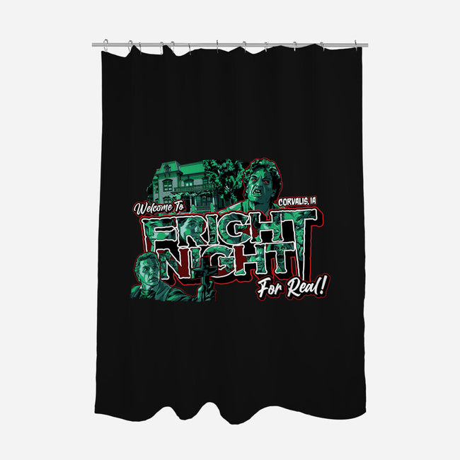 Welcome To Fright Night-None-Polyester-Shower Curtain-goodidearyan