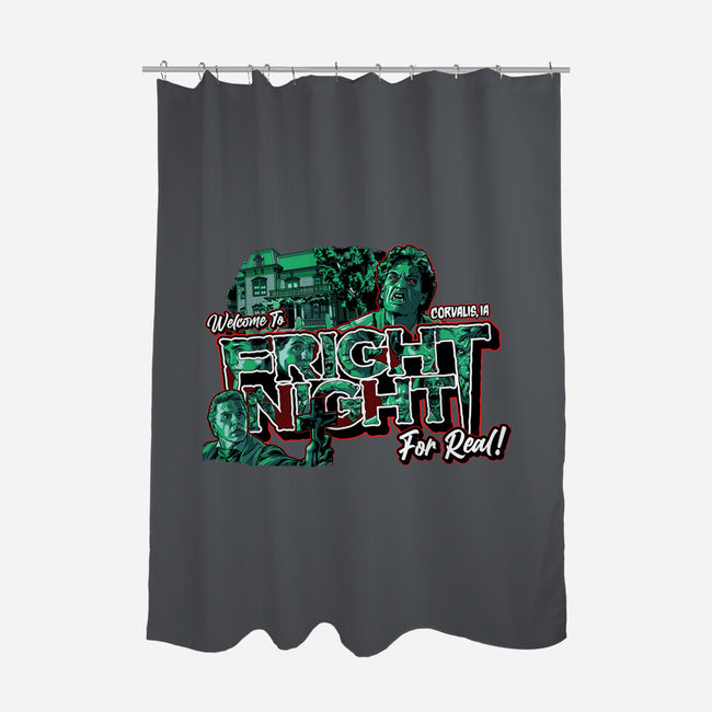 Welcome To Fright Night-None-Polyester-Shower Curtain-goodidearyan