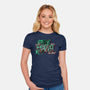 Welcome To Fright Night-Womens-Fitted-Tee-goodidearyan