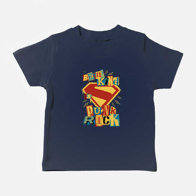 Kind Punk Superhero-Baby-Basic-Tee-Studio Mootant
