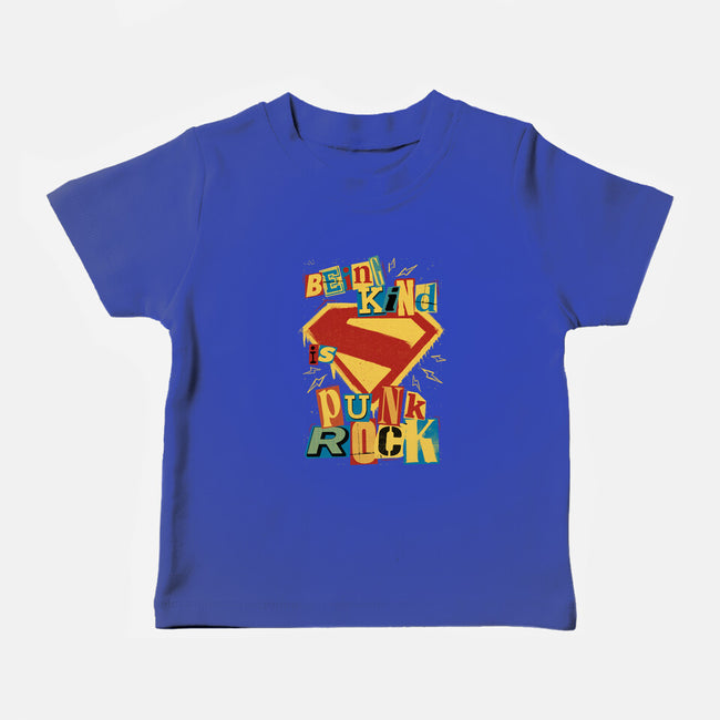 Kind Punk Superhero-Baby-Basic-Tee-Studio Mootant
