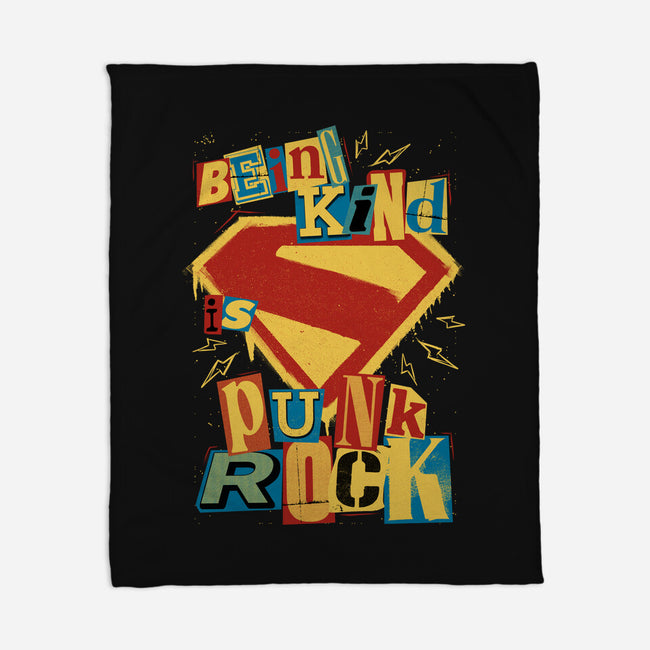 Kind Punk Superhero-None-Fleece-Blanket-Studio Mootant