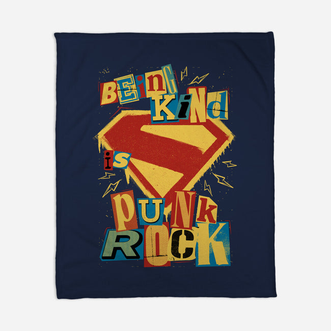 Kind Punk Superhero-None-Fleece-Blanket-Studio Mootant