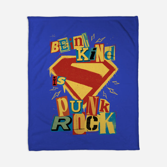 Kind Punk Superhero-None-Fleece-Blanket-Studio Mootant