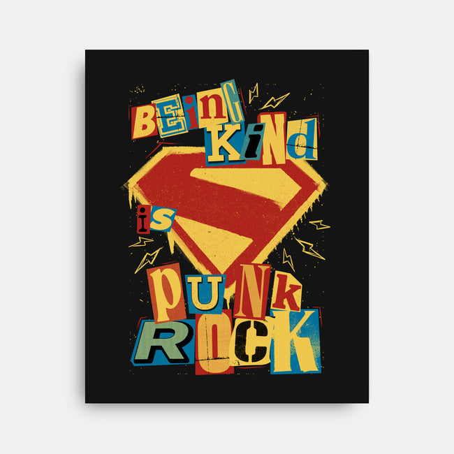 Kind Punk Superhero-None-Stretched-Canvas-Studio Mootant