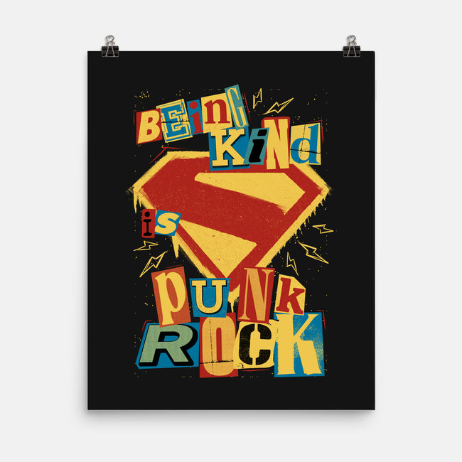 Kind Punk Superhero-None-Matte-Poster-Studio Mootant