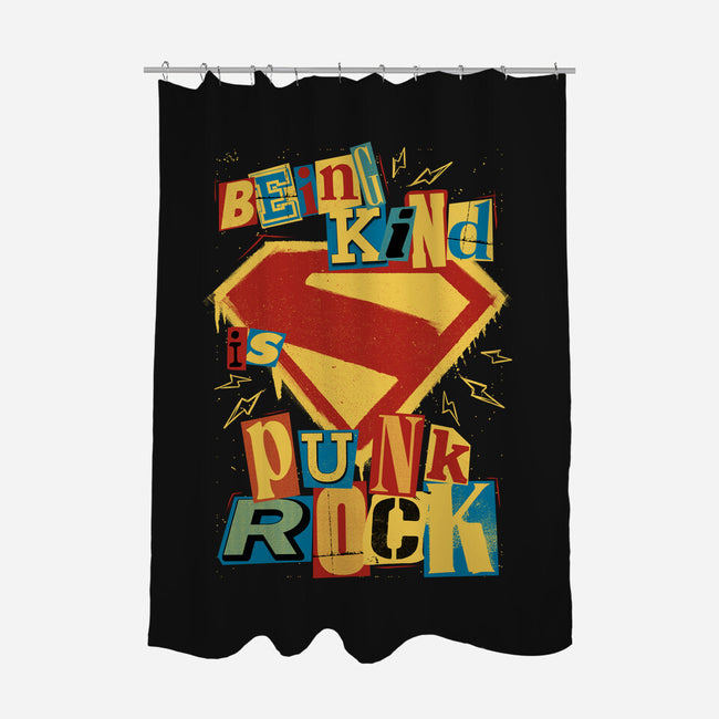 Kind Punk Superhero-None-Polyester-Shower Curtain-Studio Mootant