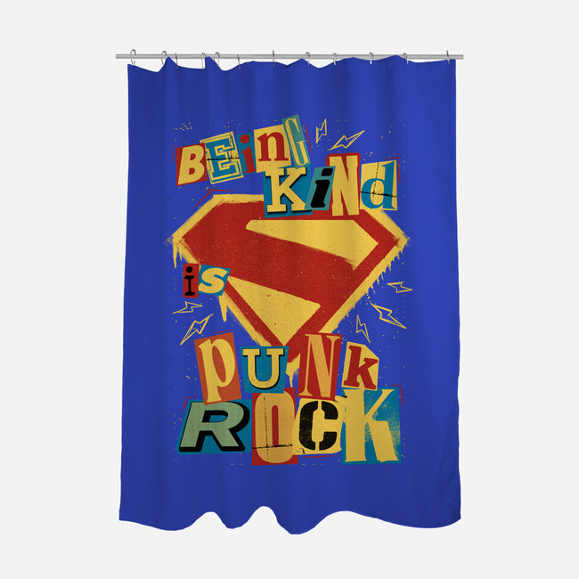 Kind Punk Superhero-None-Polyester-Shower Curtain-Studio Mootant