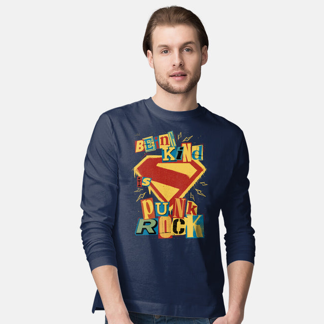 Kind Punk Superhero-Mens-Long Sleeved-Tee-Studio Mootant