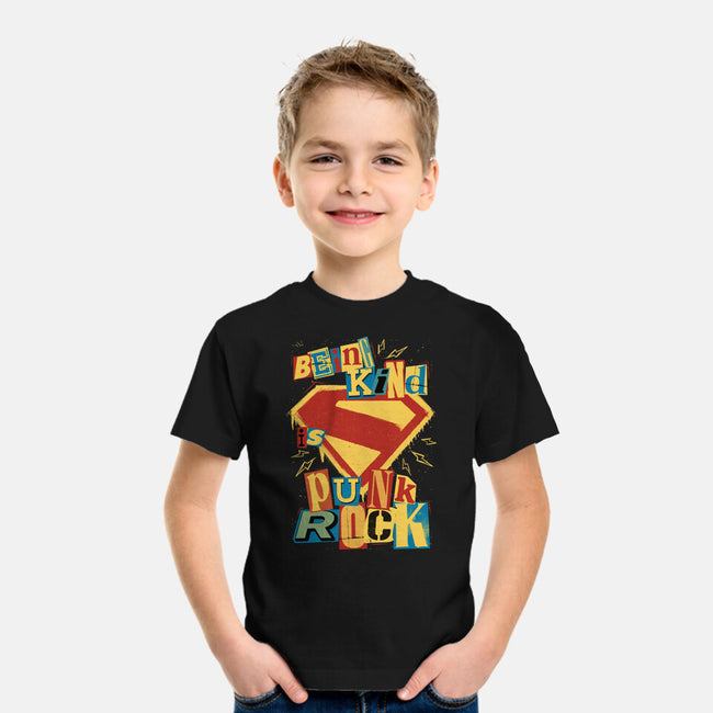 Kind Punk Superhero-Youth-Basic-Tee-Studio Mootant