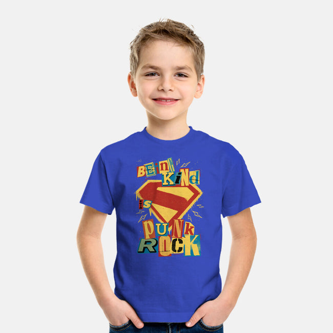 Kind Punk Superhero-Youth-Basic-Tee-Studio Mootant