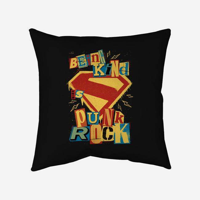 Kind Punk Superhero-None-Removable Cover w Insert-Throw Pillow-Studio Mootant