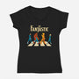 Fantastic Road-Womens-V-Neck-Tee-teesgeex
