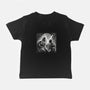 Father And Son Under The Rain-Baby-Basic-Tee-zascanauta