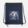 Father And Son Under The Rain-None-Drawstring-Bag-zascanauta