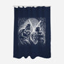 Father And Son Under The Rain-None-Polyester-Shower Curtain-zascanauta