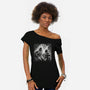 Father And Son Under The Rain-Womens-Off Shoulder-Tee-zascanauta