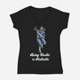 Elastic Fantastic-Womens-V-Neck-Tee-zascanauta